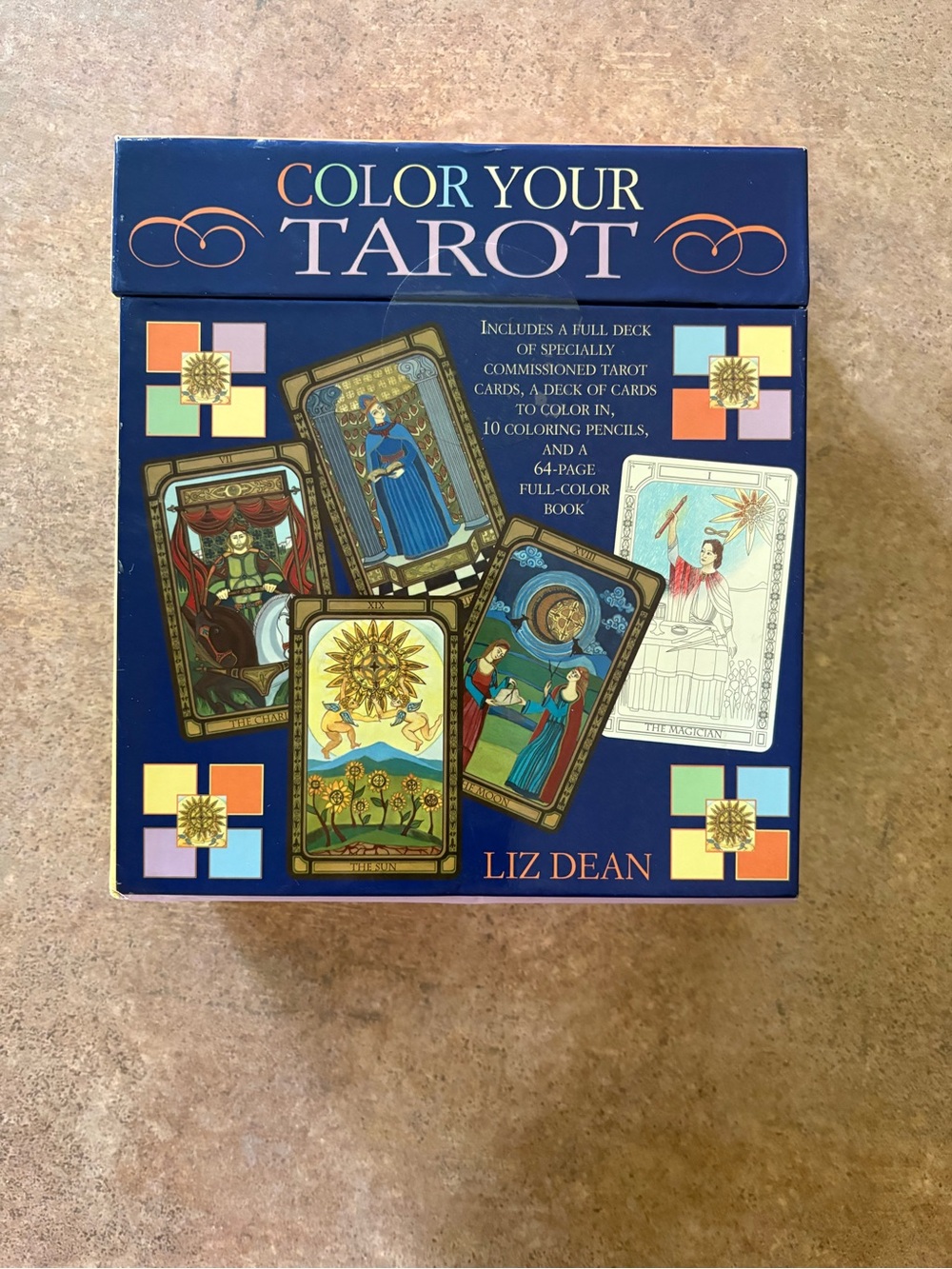 NEW Unopened Color Your Tarot Box Set Liz Dean CICO Books Factory Tape Sealed